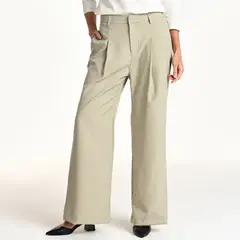 SOUTHLAND - Pantalón Wide leg Mujer Tiro alto