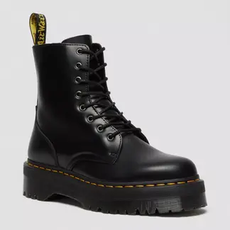 DR MARTENS - Botas Dr. Martens para Mujer en cuero Jadon Black Polished Smooth