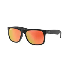RAY BAN - Gafas De Sol Justin Rubber Black Brown Mirror Orange