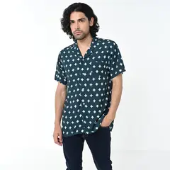 MOSSIMO - Camisa Hombre con Estampado Manga corta
