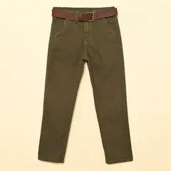 CONIGLIO - Pantalón para Niño Con cinturón Regular de Algodón