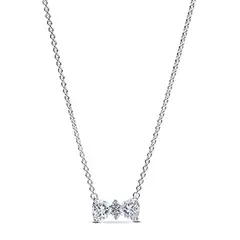 PANDORA - Collar Lazo Brillante Plata Esterlina