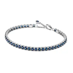 PANDORA - Brazalete Tenis Azul Brillante Plata Esterlina
