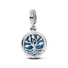 PANDORA - Charm Árbol del Infinito que brilla en la oscuridad Plata Esterlina