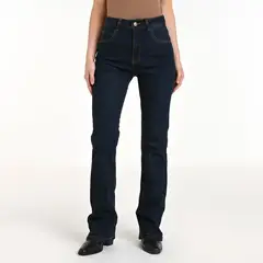 BASEMENT - Jean Flare Mujer Tiro medio