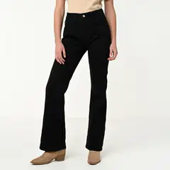 BASEMENT - Jean Flare Mujer Tiro medio