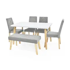 MICA - Juego de comedor MOSCU 6P LINOU 6 Puestos