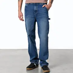 DENIMLAB - Jean 5 Bolsillos Hombre Baggy de Algodón
