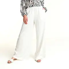 UNIVERSITY CLUB - Pantalón Wide leg Mujer Tiro alto