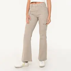 UNIVERSITY CLUB - Jean Flare Mujer Tiro medio