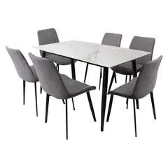 DORMILANDIA - Juego de comedor Comedor Berlín 6 puestos