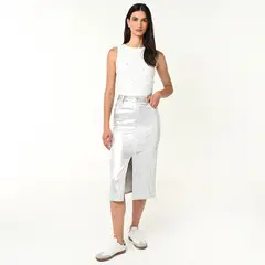 BASEMENT - Falda Midi Mujer