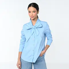 BASEMENT - Camisa Mujer Manga larga de Algodón