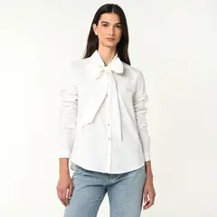 BASEMENT - Camisa Mujer Manga larga de Algodón