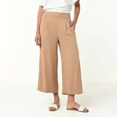 BASEMENT - Pantalón Wide Leg Mujer Tiro alto