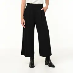 BASEMENT - Pantalón Wide Leg Mujer Tiro alto