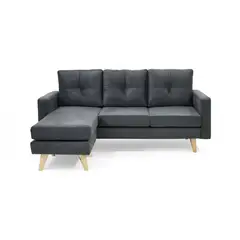 MICA - Sofá en L 3 Puestos Intercambiable Bursa 190 x 140 x 85 cm