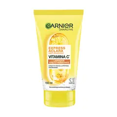 GARNIER - Jabón facial Express Aclara Anti Manchas Vitamina C Limpiador Efecto Hidratante para Todo tipo de piel 150 ml