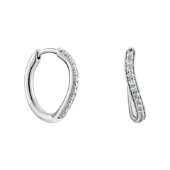 TOUS - Aros de oro blanco y diamantes New Hav