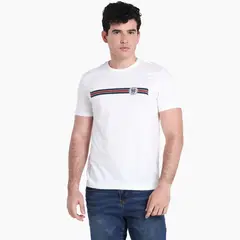 BEARCLIFF - Camiseta Hombre Manga corta con Estampado de Algodón