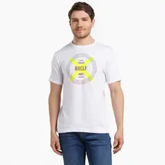 BEARCLIFF - Camiseta Hombre Manga corta con Estampado de Algodón