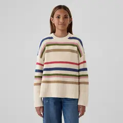 GAP - Saco para Niña de Rayas de Algodón