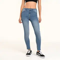 SYBILLA - Jean Skinny Mujer Tiro medio