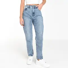 SYBILLA - Jean Mom Fit Mujer Tiro medio