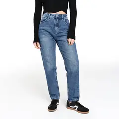 SYBILLA - Jean Mom Fit Mujer Tiro medio