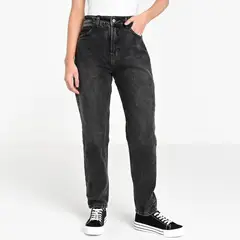 SYBILLA - Jean Mom Fit Mujer Tiro medio