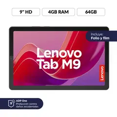 LENOVO - Tablet M9 64GB | Incluye Protector | Pantalla 9 pulgadas | 4GB RAM | Camara Posterior 8MP | Camara Frontal 2MP