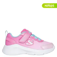 SKECHERS - Tenis moda Sole Swifters Cutie Walk Niña con Velcro
