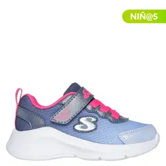 SKECHERS - Tenis moda Sole Swifters Cutie Walk Niña con Velcro