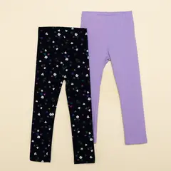 YAMP - Leggings Niña Pack de 2 unidades Algodón