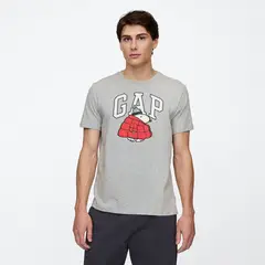 GAP - Camiseta Hombre Manga corta con Estampado de Algodón