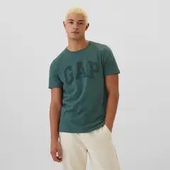 GAP - Camiseta Hombre Manga corta Con Logo de Algodón