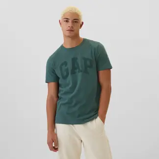 GAP - Camiseta Hombre Manga corta Con Logo de Algodón