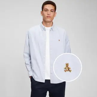 GAP - Camisa Hombre Manga larga Oversize