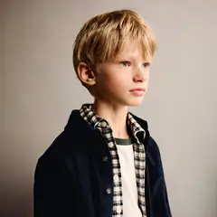 MANGO - Camisa Niño Manga larga de Algodón
