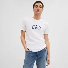GAP - Camiseta Hombre Manga corta Logo de Algodón