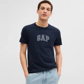 GAP - Camiseta Hombre Manga corta Logo de Algodón