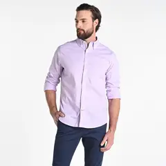 NAUTICA - Camisa Hombre Manga larga Recto de Algodón