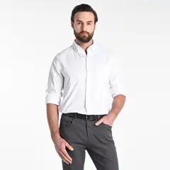 NAUTICA - Camisa Hombre Manga larga Recto de Algodón