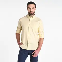 NAUTICA - Camisa Hombre Manga larga Recto de Algodón