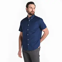 NAUTICA - Camisa Hombre Manga corta Recto de Algodón