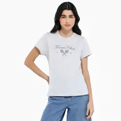 SYBILLA - Camiseta Mujer Manga corta de Algodón