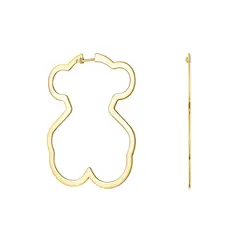 TOUS - Aretes Silueta oso con baño de oro 18 kt sobre plata