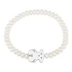 TOUS - Pulsera Sweet Dolls oso de perlas y plata