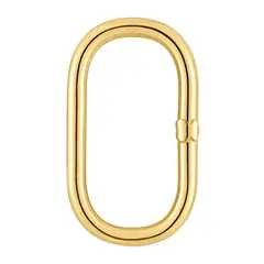 TOUS - Anilla extra grande con baño de oro 18 kt sobre plata Hold Oval