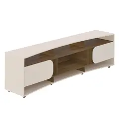 BERTOLINI - Mueble para TV 86" en MPD 220cm pino con blanco